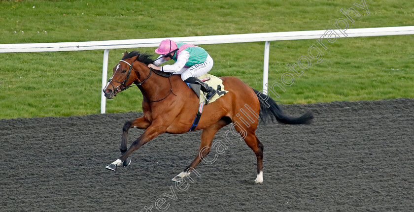 Laurel-0005 
 LAUREL (Ryan Moore) wins The Racing TV Snowdrop Fillies Stakes
Kempton 10 Apr 2023 - Pic Steven Cargill / Racingfotos.com