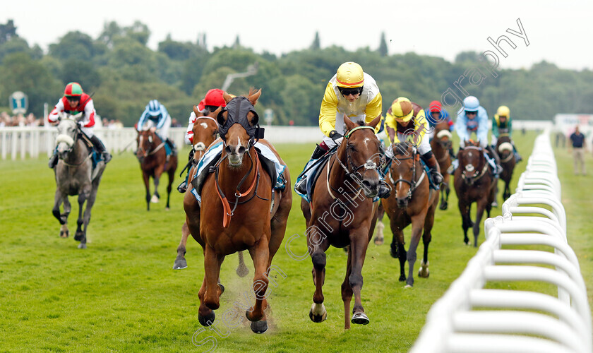 Kihavah-0003 
 KIHAVAH (Josephine Townend) wins The Queen Mother's Cup with loose horse SARATOGA GOLD running amok.
York 17 Jun 2023 - Pic Steven Cargill / Racingfotos.com