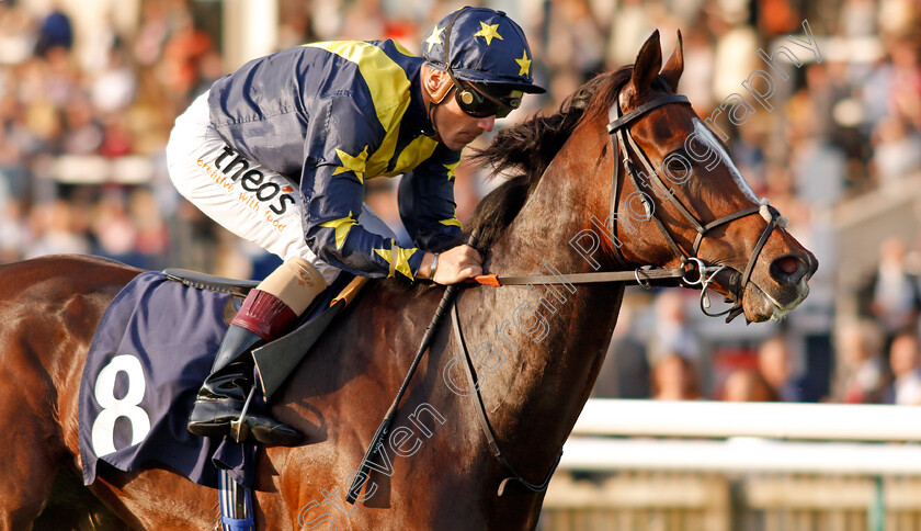 Repercussion-0004 
 REPERCUSSION (Stevie Donohoe) wins The Molson Coors Handicap Newmarket 28 Sep 2017 - Pic Steven Cargill / Racingfotos.com