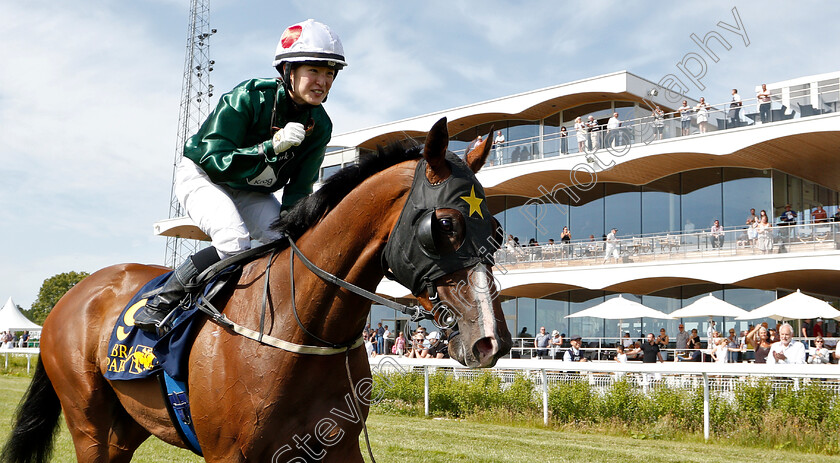 Chilterns-0007 
 CHILTERNS (Nanako Fujita) after The Women Jockeys' World Cup Leg5 
Bro Park, Sweden 30 Jun 2019 - Pic Steven Cargill / Racingfotos.com