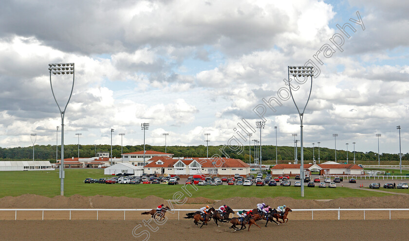 Chelmsford-0003 
 Racing down the back straight at Chelmsford City Racecourse
Chelmsford 22 Aug 2020 - Pic Steven Cargill / Racingfotos.com