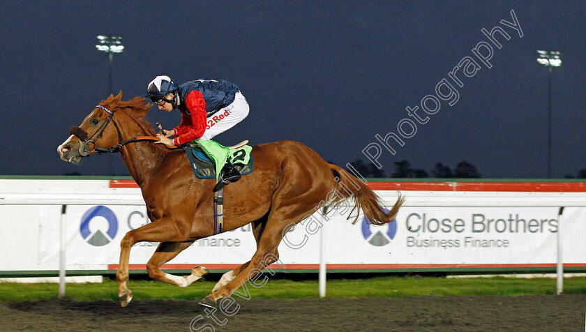 Cainhoe-Star-0003 
 CAINHOE STAR (Luke Morris) wins The 32Red.com Handicap Kempton 11 Oct 2017 - Pic Steven Cargill / Racingfotos.com