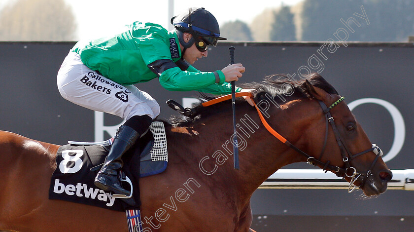 Kachy-0011 
 KACHY (Richard Kingscote) wins The Betway All-Weather Sprint Championships Stakes
Lingfield 19 Apr 2019 - Pic Steven Cargill / Racingfotos.com