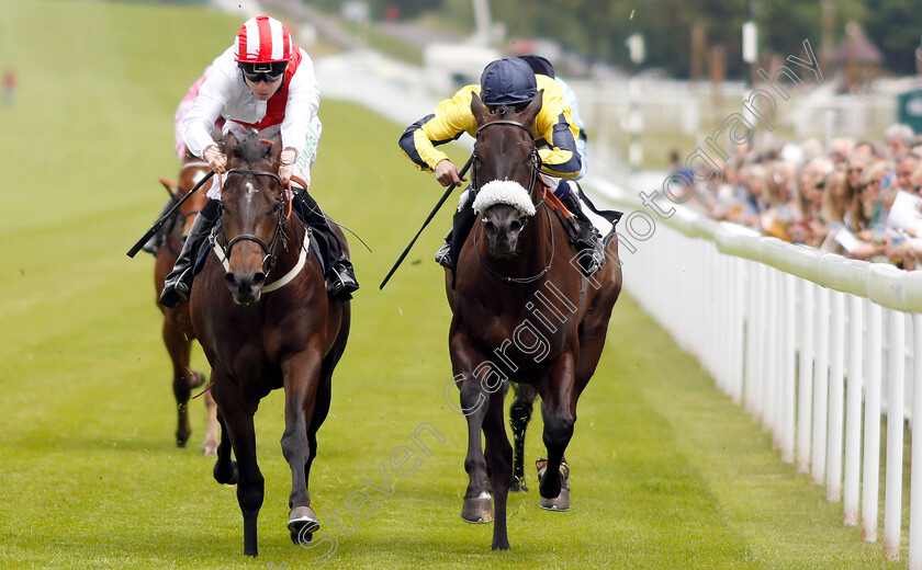 Dream-Shot-0005 
 DREAM SHOT (left, Jamie Spencer) beats SPANISH ANGEL (right) in The Thames Materials Muck Away EBF Novice Auction Stakes
Goodwood 24 May 2019 - Pic Steven Cargill / Racingfotos.com