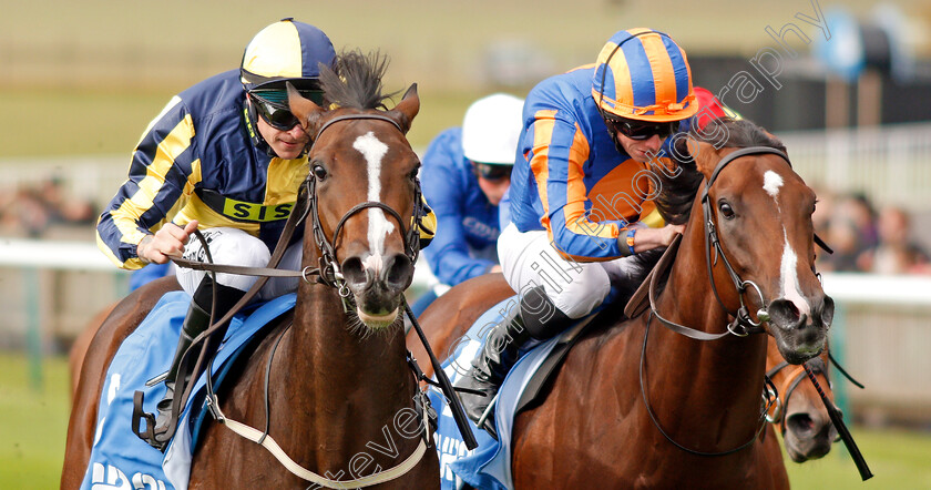 Good-Vibes-0003 
 GOOD VIBES (left, Richard Kingscote) beats PISTOLETTO (right) in The Newmarket Academy Godolphin Beacon Project Cornwallis Stakes
Newmarket 11 Oct 2019 - Pic Steven Cargill / Racingfotos.com