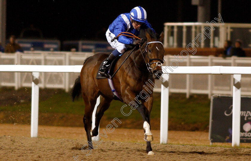 Raheeb-0005 
 RAHEEB (Jim Crowley) wins The totepool Cashback Club At totesport.com Fillies Novice Stakes
Chelmsford 29 Nov 2018 - Pic Steven Cargill / Racingfotos.com