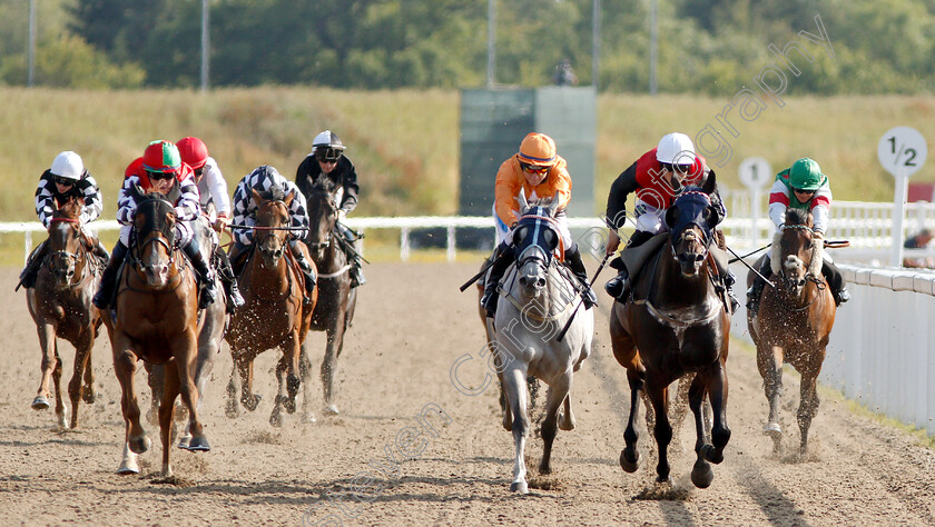 Tarseekh-0001 
 TARSEEKH (right, William Carver) beats PRINCE ROCK (left) in The Hills Prospect Simply The Best Apprentice Handicap
Chelmsford 23 Jul 2019 - Pic Steven Cargill / Racingfotos.com