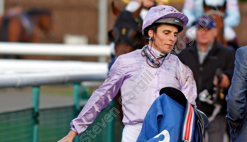 William-Buick-0001 
 WILLIAM BUICK after not winning The Every Race Live On Racing TV Handicap 
Leicester 12 Oct 2021 - Pic Steven Cargill / Racingfotos.com