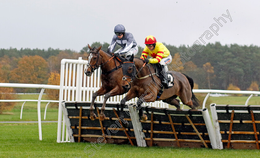 Jack-Doyen-and-Prince-De-Juilley-0001 
 JACK DOYEN (right, Jack Quinlan) with PRINCE DE JUILLEY (left, Richard Patrick)
Market Rasen 17 Nov 2022 - Pic Steven Cargill / Racingfotos.com