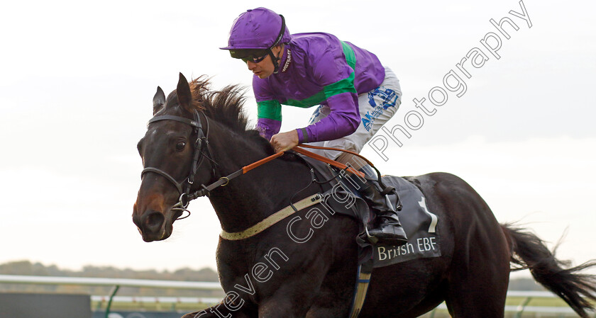 Caernarfon-0001 
 CAERNARFON (Connor Beasley) wins the EBF Montrose Fillies Stakes 
Newmarket 29 Oct 2022 - Pic Steven Cargill / Racingfotos.com