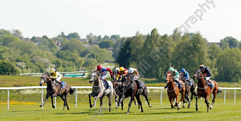 Classy-Dame-0002 
 CLASSY DAME (2nd right, Tom Marquand) beats MENAI BRIDGE (centre) SONNING (2nd left) NIGHT OF DREAMS (left) and DESERT HISTORY (right) in The Book Tickets Now @leicester-racecourse.com Handicap
Leicester 1 Jun 2021 - Pic Steven Cargill / Racingfotos.com