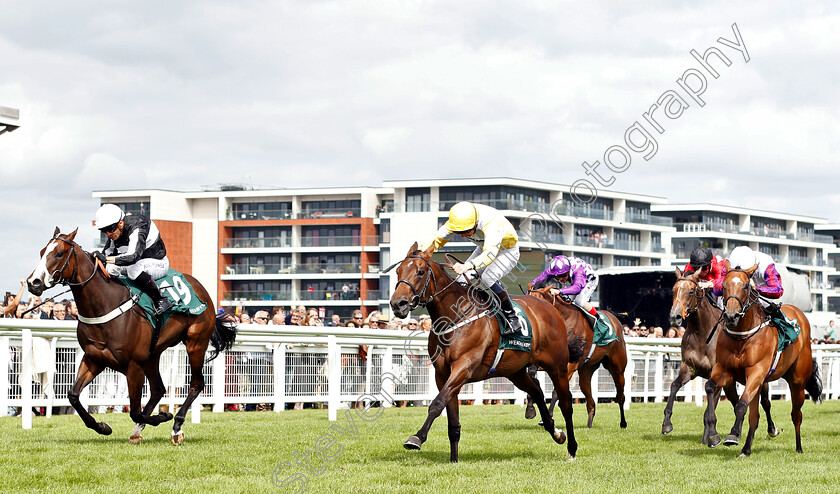 Bettys-Hope-0004 
 BETTYS HOPE (left, Silvestre De Sousa) beats SHOW ME SHOW ME (centre) in The Weatherbys Super Sprint Stakes
Newbury 20 Jul 2019 - Pic Steven Cargill / Racingfotos.com