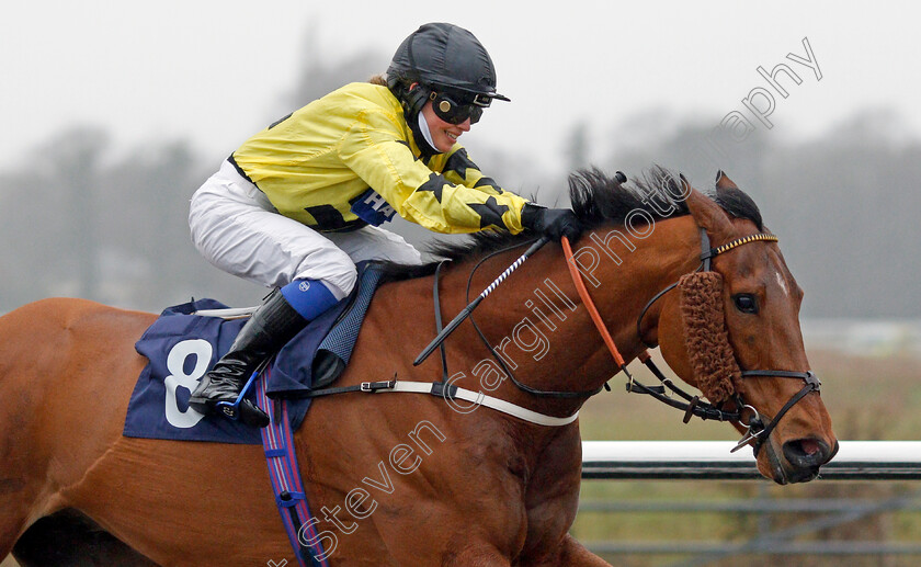 Gavi-di-Gavi-0005 
 GAVI DI GAVI (Georgia King) wins The Bombardier March To Your Own Drum Handicap
Lingfield 10 Mar 2021 - Pic Steven Cargill / Racingfotos.com