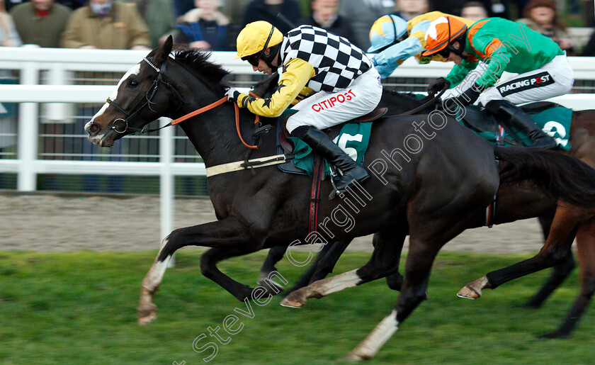 The-Glancing-Queen-0004 
 THE GLANCING QUEEN (Wayne Hutchinson) wins The Karndean Mares Standard Open National Hunt Flat Race
Cheltenham 17 Nov 2018 - Pic Steven Cargill / Racingfotos.com