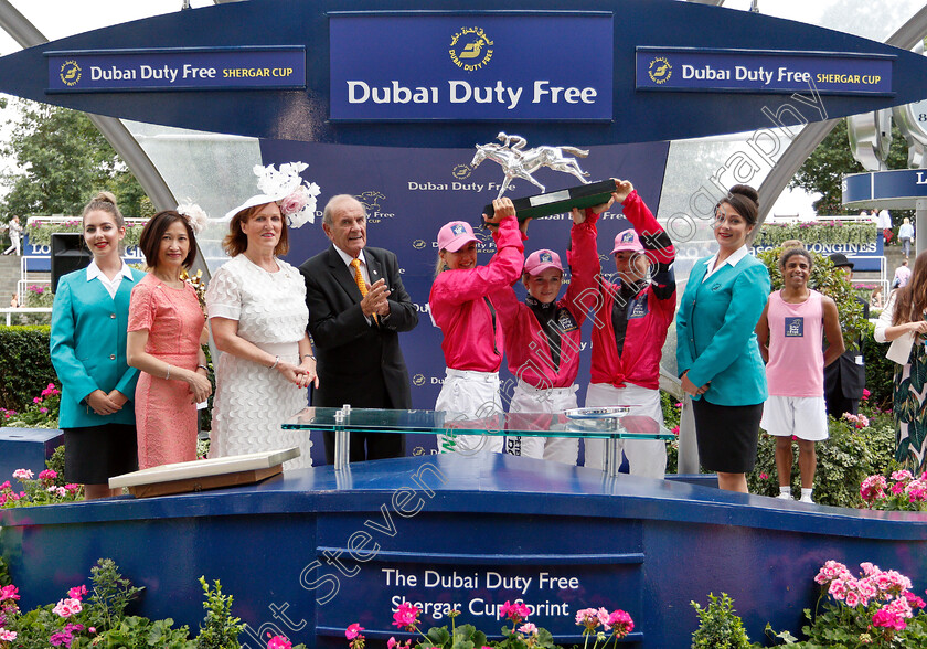 Shergar-Cup-Winners-0002 
 Presentation for The Dubai Duty Free Shergar Cup 
Ascot 11 Aug 2018 - Pic Steven Cargill / Racingfotos.com