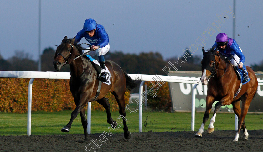 Loxley-0006 
 LOXLEY (William Buick) beats PALAVECINO (right) in The Unibet 3 Uniboosts A Day Floodlit Stakes
Kempton 2 Nov 2020 - Pic Steven Cargill / Racingfotos.com