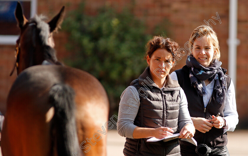 Katie-Walsh-and-Mary-Kilduff-0001 
 KATIE WALSH and MARY KILDUFF at Ascot Yearling Sale 12 Sep 2017 - Pic Steven Cargill / Racingfotos.com