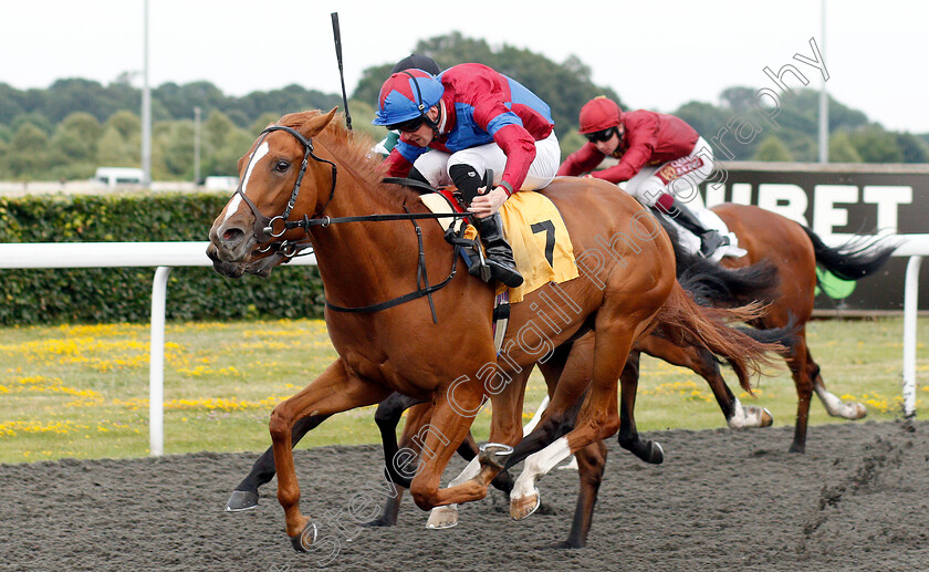 Hot-Touch-0005 
 HOT TOUCH (Jack Mitchell) wins The 32Red British Stallion Studs EBF Fillies Novice Stakes
Kempton 10 Jul 2019 - Pic Steven Cargill / Racingfotos.com