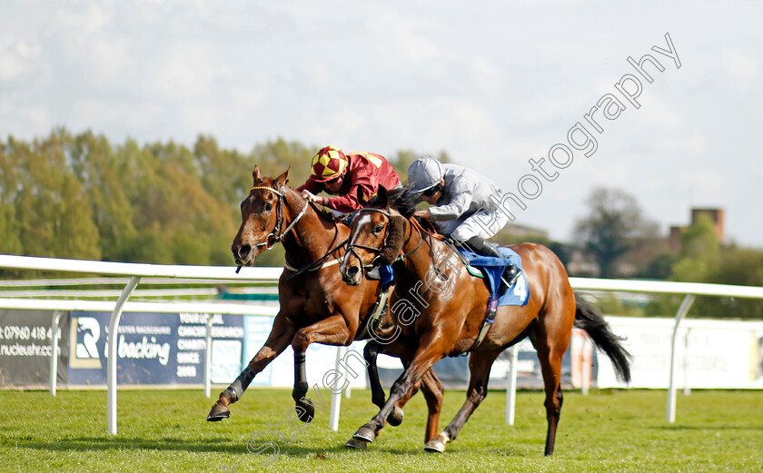 United-Force-0002 
 UNITED FORCE (Ryan Moore) wins The Staropramen Zero Alcohol Handicap
Leicester 29 Apr 2023 - Pic Steven Cargill / Racingfotos.com