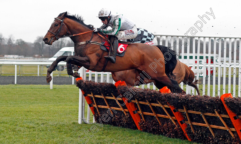 Redicean-0002 
 REDICEAN (Wayne Hutchinson) wins The 32Red Casino Introductory Juvenile Hurdle Kempton 27 Dec 2017 - Pic Steven Cargill / Racingfotos.com