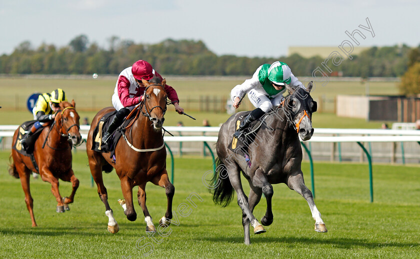 Desert-Angel-0006 
 DESERT ANGEL (right, Ryan Moore) beats BASTOGNE (left) in The Federation Of Bloodstock Agents Nursery
Newmarket 23 Sep 2021 - Pic Steven Cargill / Racingfotos.com