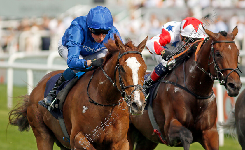 Modern-News-0007 
 MODERN NEWS (William Buick) wins The Cazoo Handicap
Doncaster 9 Sep 2021 - Pic Steven Cargill / Racingfotos.com