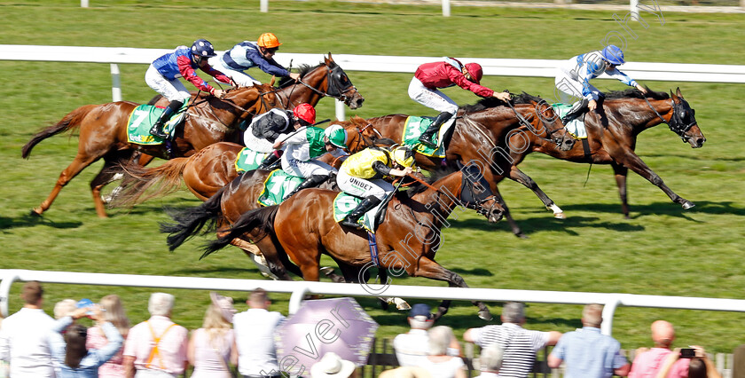 Bless-Him-0001 
 BLESS HIM (nearside, Jamie Spencer) beats ROPEY GUEST (farside) in The bet365 Bunbury Cup
Newmarket 9 Jul 2022 - Pic Steven Cargill / Racingfotos.com