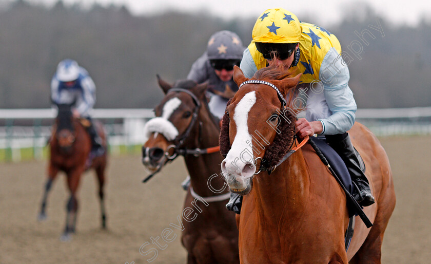 Arcanada-0007 
 ARCANADA (Martin Harley) wins The Play For Free At sunbets.co.uk/vegas Conditions Stakes Lingfield 6 Jan 2018 - Pic Steven Cargill / Racingfotos.com