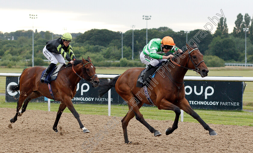 Distant-Chimes-0003 
 DISTANT CHIMES (Luke Morris) wins The Hellermanntyton Electric Center Handicap
Wolverhampton 17 Jul 2019 - Pic Steven Cargill / Racingfotos.com