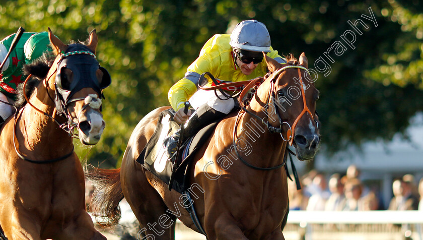 Spring-Bloom-0002 
 SPRING BLOOM (right, Richard Kingscote) beats DASHING DICK (left) in The Maritime Cargo Services Outperforming The Oppositin Handicap
Newmarket 9 Aug 2024 - Pic Steven Cargill / Racingfotos.com