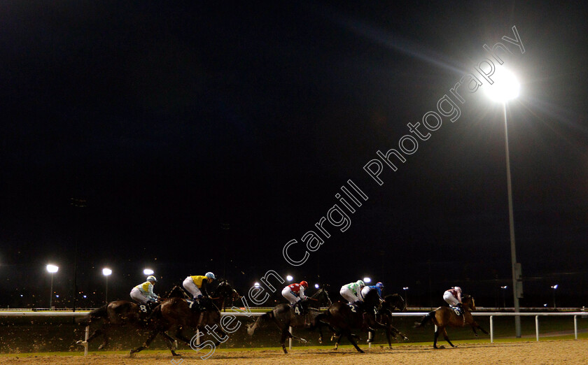 Wolverhampton-0001 
 Racing into the back straight in claimer won by UNFORGIVING MINUTE (2)
Wolverhampton 10 Dec 2018 - Pic Steven Cargill / Racingfotos.com