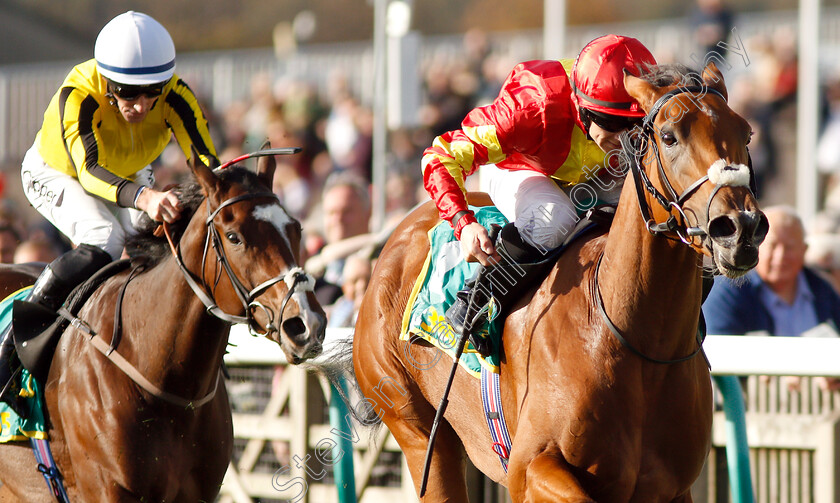 Iridessa-0008 
 IRIDESSA (Wayne Lordan) wins The bet365 Fillies Mile
Newmarket 12 Oct 2018 - Pic Steven Cargill / Racingfotos.com