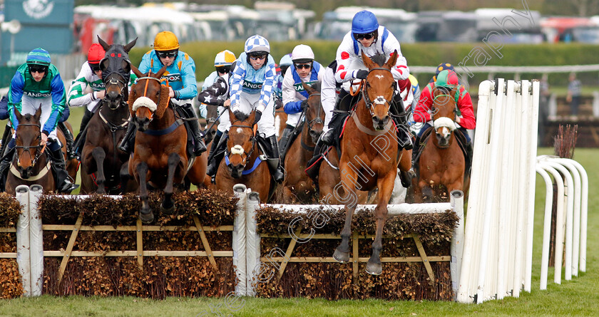 Outlaw-Peter-0002 
 OUTLAW PETER (right, Harry Cobden) 
Aintree 15 Apr 2023 - Pic Steven Cargill / Racingfotos.com