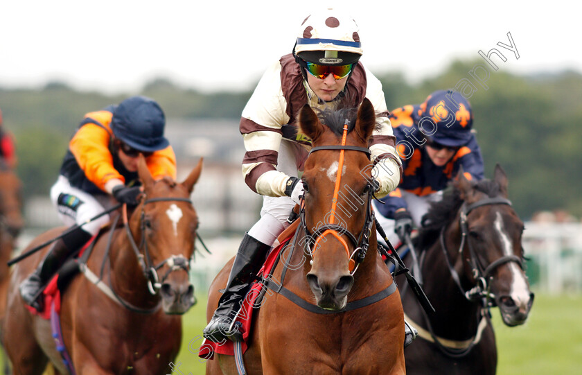 Bring-Us-Paradise-0007 
 BRING US PARADISE (Cieren Fallon) wins The Molson Coors Handicap
Sandown 25 Jul 2019 - Pic Steven Cargill / Racingfotos.com