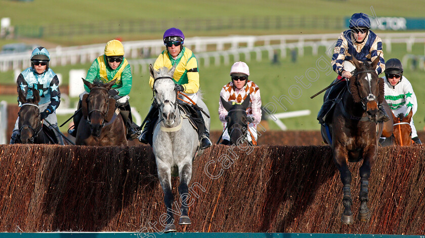 Mick-Thonic-0003 
 MICK THONIC (centre, Robbie Power) and FESTIVE AFFAIR (right, Aidan Coleman) lead the field at Cheltenham 17 Nov 2017 - Pic Steven Cargill / Racingfotos.com