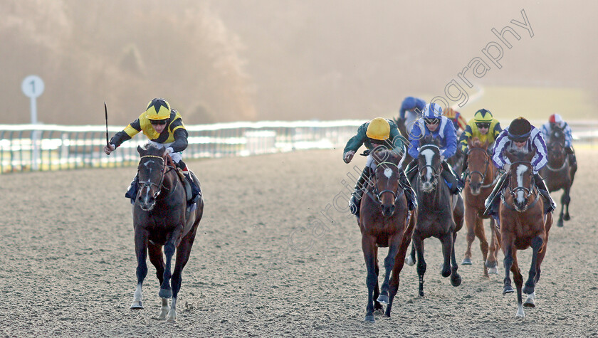 Island-Hideaway-0004 
 ISLAND HIDEAWAY (left, Shane Kelly) beats AGREED (centre) in The Ladbrokes Home Of The Odds Boost Maiden Fillies Stakes
Lingfield 9 Dec 2019 - Pic Steven Cargill / Racingfotos.com