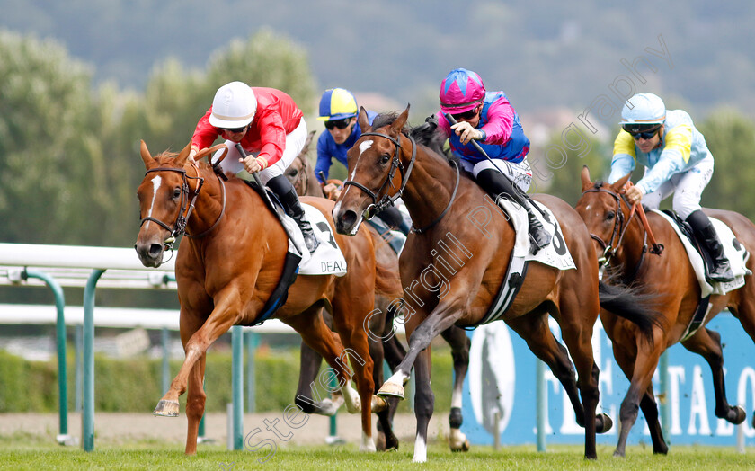 Dare-To-Dream-0005 
 DARE TO DREAM (T Piccone) beats ORLHENA (left) in The Prix de la Reboursiere
Deauville 12 Aug 2023 - Pic Steven Cargill / Racingfotos.com