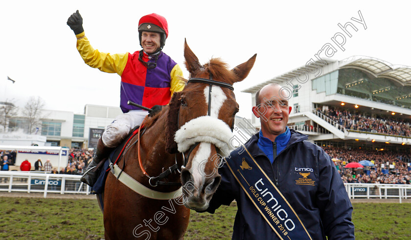 Native-River-0013 
 NATIVE RIVER (Richard Johnson) after The Timico Cheltenham Gold Cup Cheltenham 16 mar 2018 - Pic Steven Cargill / Racingfotos.com