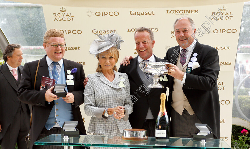 Bacchus-0009 
 Presentation by Felicity Kendall to the owners of BACCHUS for The Wokingham Stakes
Royal Ascot 23 Jun 2018 - Pic Steven Cargill / Racingfotos.com