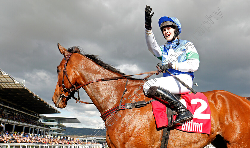 Coo-Star-Sivola-0006 
 COO STAR SIVOLA (Lizzie Kelly) after The Ultima Handicap Chase Cheltenham 13 Mar 2018 - Pic Steven Cargill / Racingfotos.com