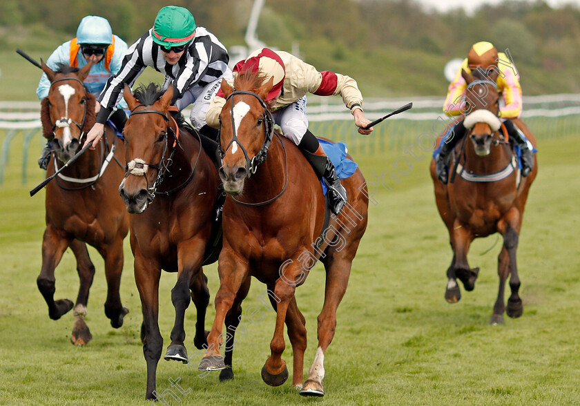 Red-Tea-0002 
 RED TEA (right, Finley Marsh) beats FEATHERY (left) in The British Stallion Studs EBF Fillies Handicap Nottingham 1 May 2018 - Pic Steven Cargill / Racingfotos.com