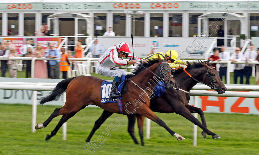 Going-Gone-0002 
 GOING GONE (farside, Pat Cosgrave) beats HMS PRESIDENT (nearside) in The Coral Mallard Handicap
Doncaster 11 Sep 2022 - Pic Steven Cargill / Racingfotos.com