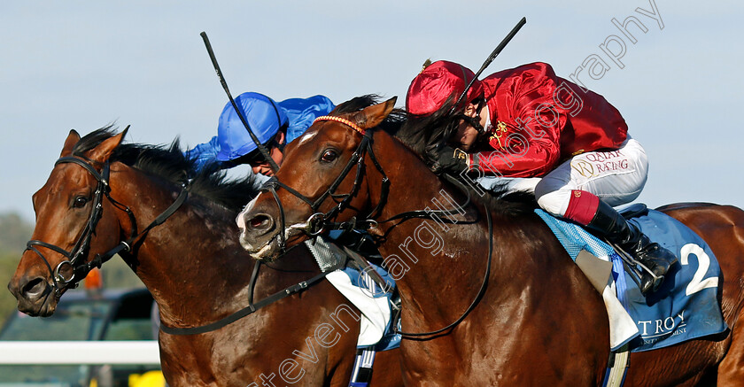 Middle-Earth-0002 
 MIDDLE EARTH (right, Oisin Murphy) beats CHESSPIECE (left) in The Troy Asset Management Noel Murless Stakes
Ascot 6 Oct 2023 - Pic Steven Cargill / Racingfotos.com