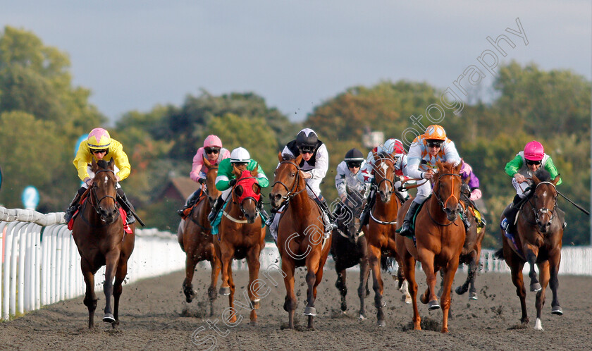 Dreamy-Rascal-0001 
 DREAMY RASCAL (left, Rossa Ryan) beats SPARKLING DIAMOND (centre) and SIR RODNEYREDBLOOD (2nd right) in The Matchbook Betting Podcast Nursery
Kempton 3 Sep 2019 - Pic Steven Cargill / Racingfotos.com