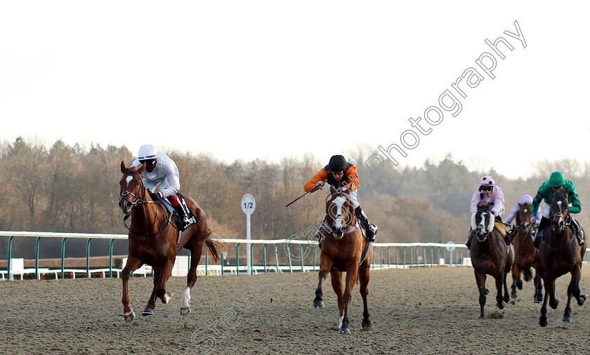 Wissahickon-0001 
 WISSAHICKON (Frankie Dettori) beats BIG COUNTRY (centre) in The Betway Winter Derby Trial Stakes
Lingfield 2 Feb 2019 - Pic Steven Cargill / Racingfotos.com