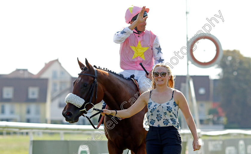 Topanga-0009 
 TOPANGA (Adrie de Vries) winner of The Wackenhut Fillies Cup (Listed Race)
Baden-Baden 31 Aug 2024 - Pic Steven Cargill / Racingfotos.com