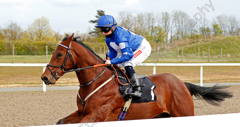 Barging-Thru-0001 
 BARGING THRU (Hollie Doyle) winner of The tote Placepot First Bet Of The Day EBF Resricted Novice Stakes
Chelmsford 29 Apr 2021 - Pic Steven Cargill / Racingfotos.com