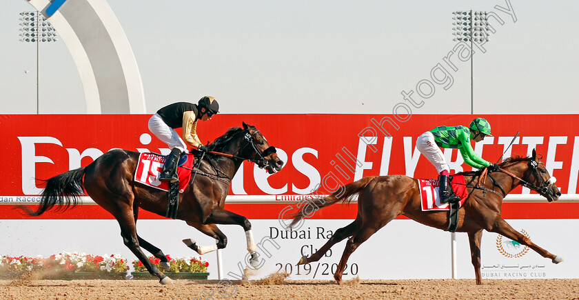 Emblem-Storm-0007 
 EMBLEM STORM (Oisin Murphy) beats TUZ (left) in The Al Bastakiya
Meydan 7 Mar 2020 - Pic Steven Cargill / Racingfotos.com