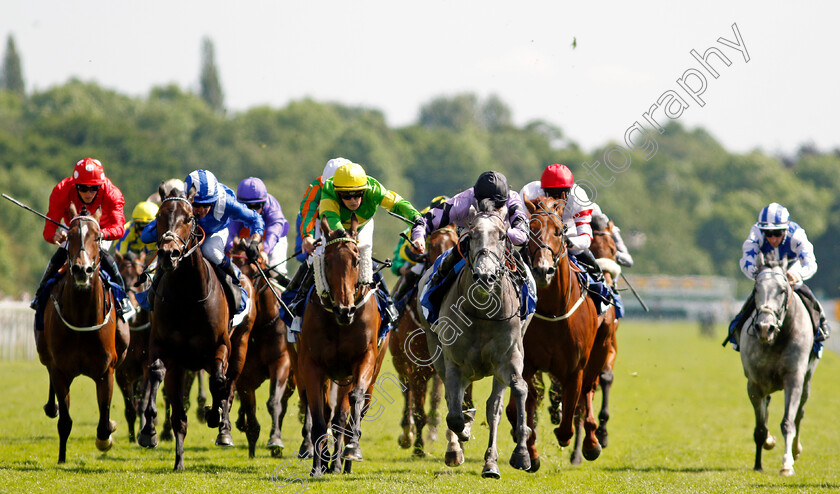 First-Folio-0004 
 FIRST FOLIO (right, Daniel Muscutt) beats JADWAL (left) and EY UP IT'S MAGGIE (centre) in The Pavers Foundation Catherine Memorial Sprint Handicap
York 12 Jun 2021 - Pic Steven Cargill / Racingfotos.com