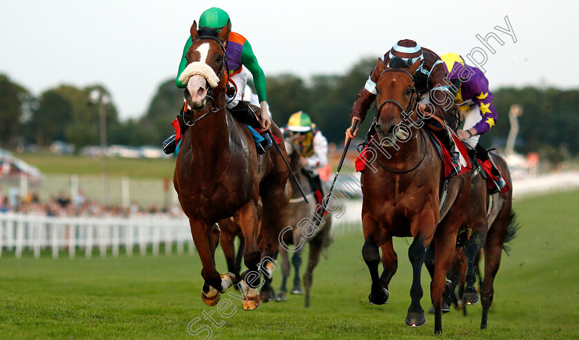 Mr-Scaramanga-0004 
 MR SCARAMANGA (right, Tom Marquand) beats ALLEGIANT (left) in The Langley Vale Handicap
Epsom 4 Jul 2019 - Pic Steven Cargill / Racingfotos.com